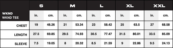 WKND - Center Logo Tee - Black