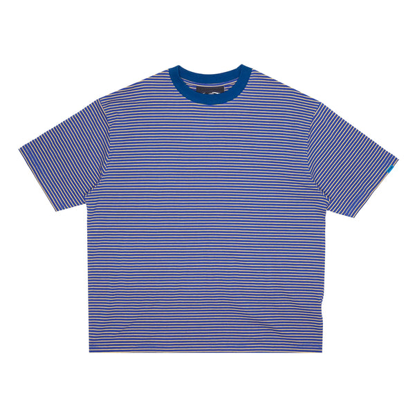 WKND - Stripe Tee - Blue & Yellow