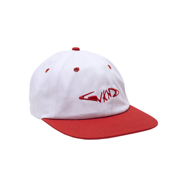 WKND - Fishbone 6-Panel Cap - White / Red
