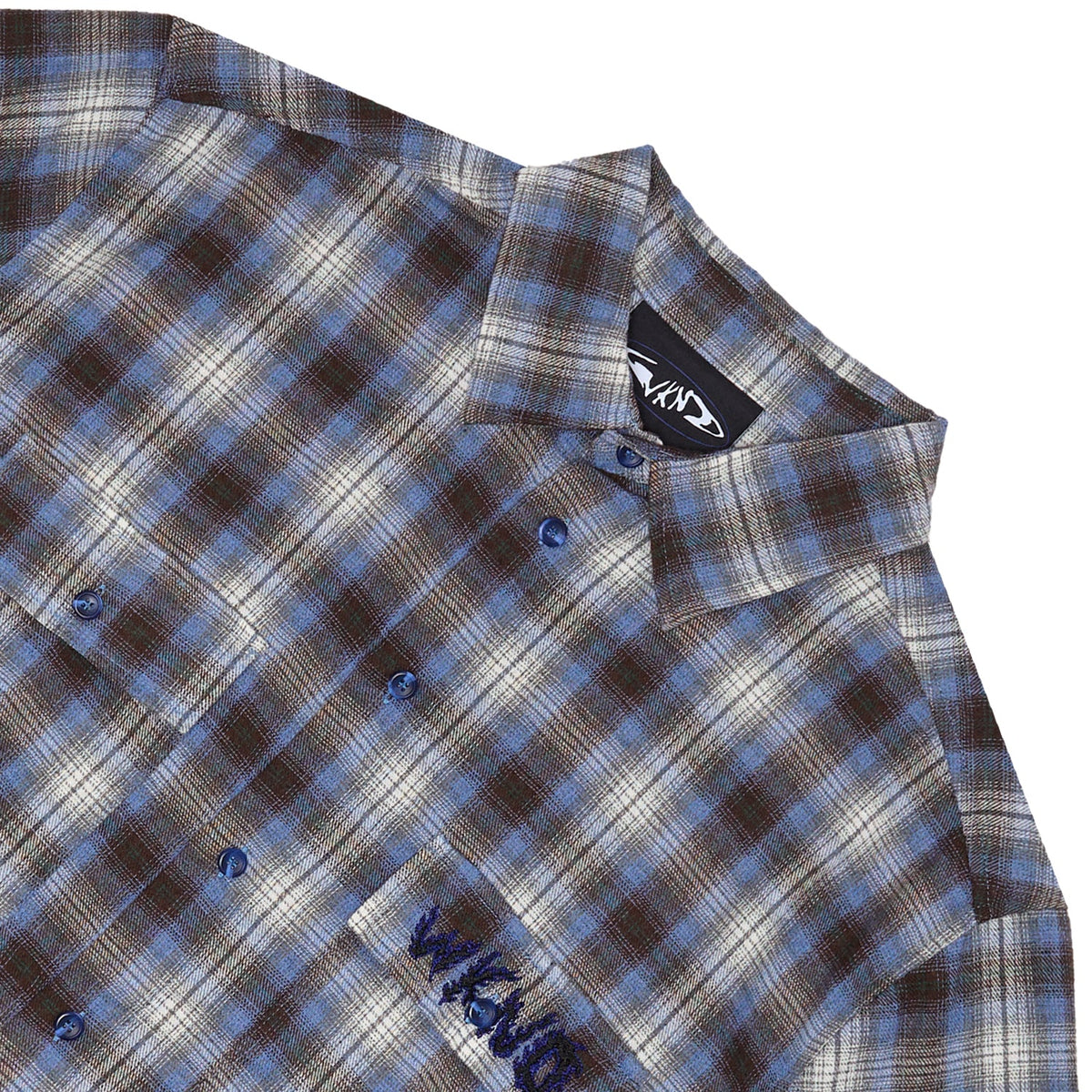 WKND - Wilson Shirt - Black/Blue Plaid