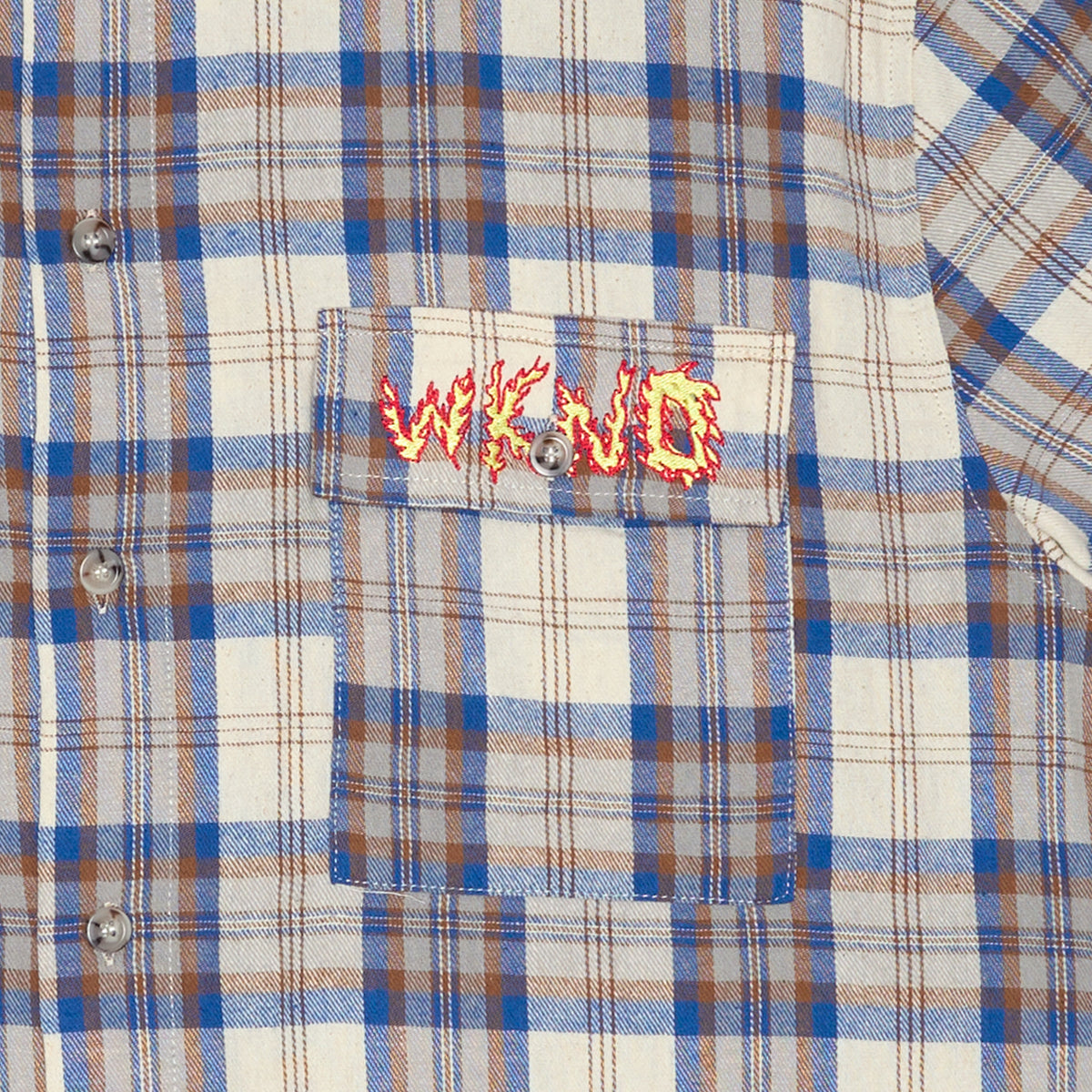 WKND - Wilson Shirt - Brown/Blue Plaid