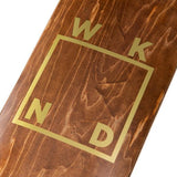 WKND Skateboards UK Gold Logo/Brown Veneer Skateboard Deck - 8.125" | 8.75CZ"