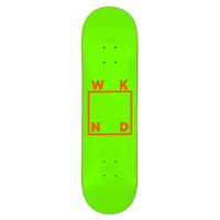WKND - Green/Orange Logo Deck - 8" | 8.25" - WKND Skateboards UK