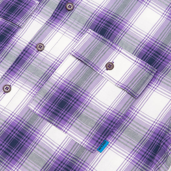 WKND - Wilson Shirt - Purple Plaid - WKND Skateboards UK