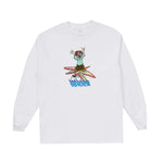 WKND - Runaway Long Sleeve Tee - White - WKND Skateboards UK